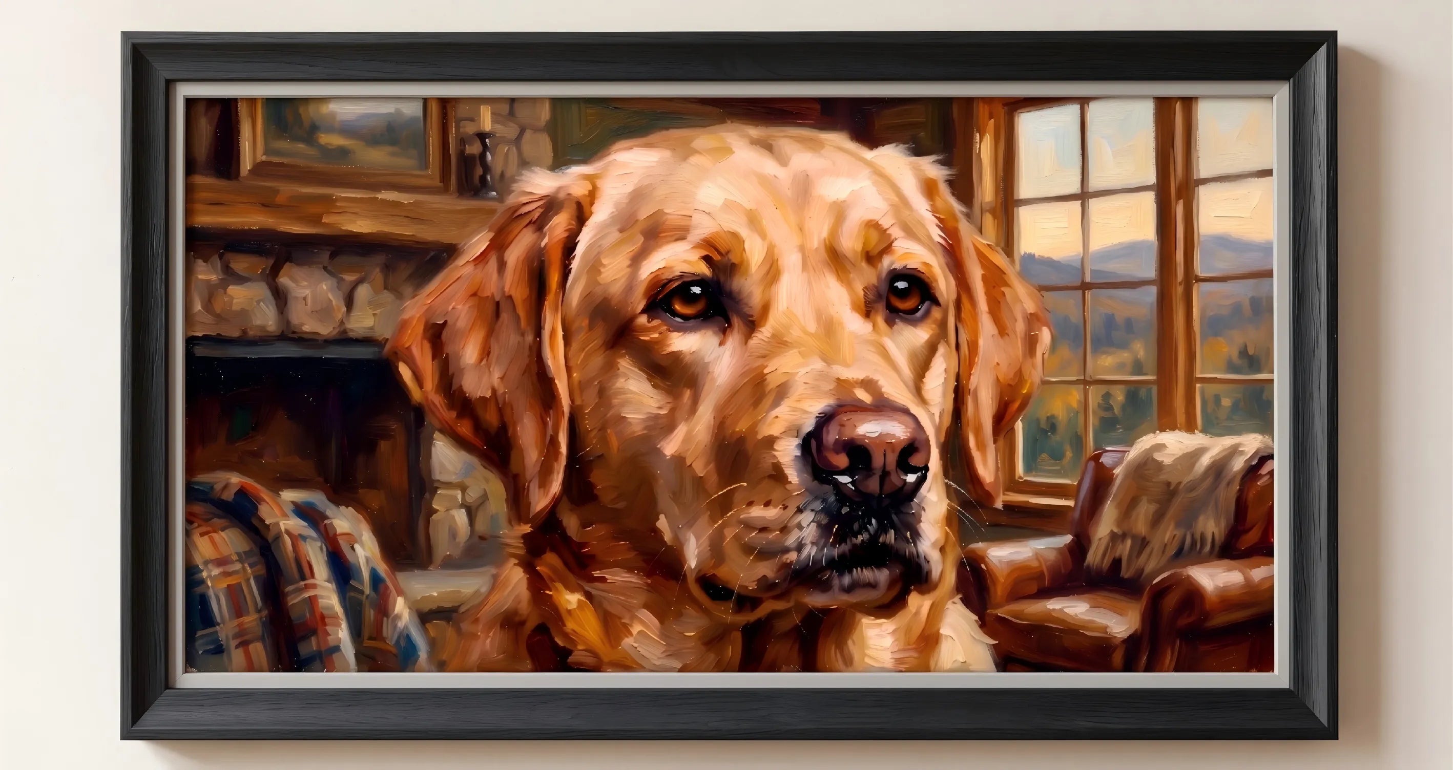 AEVART Custom Pet Oil Painting on Canvas