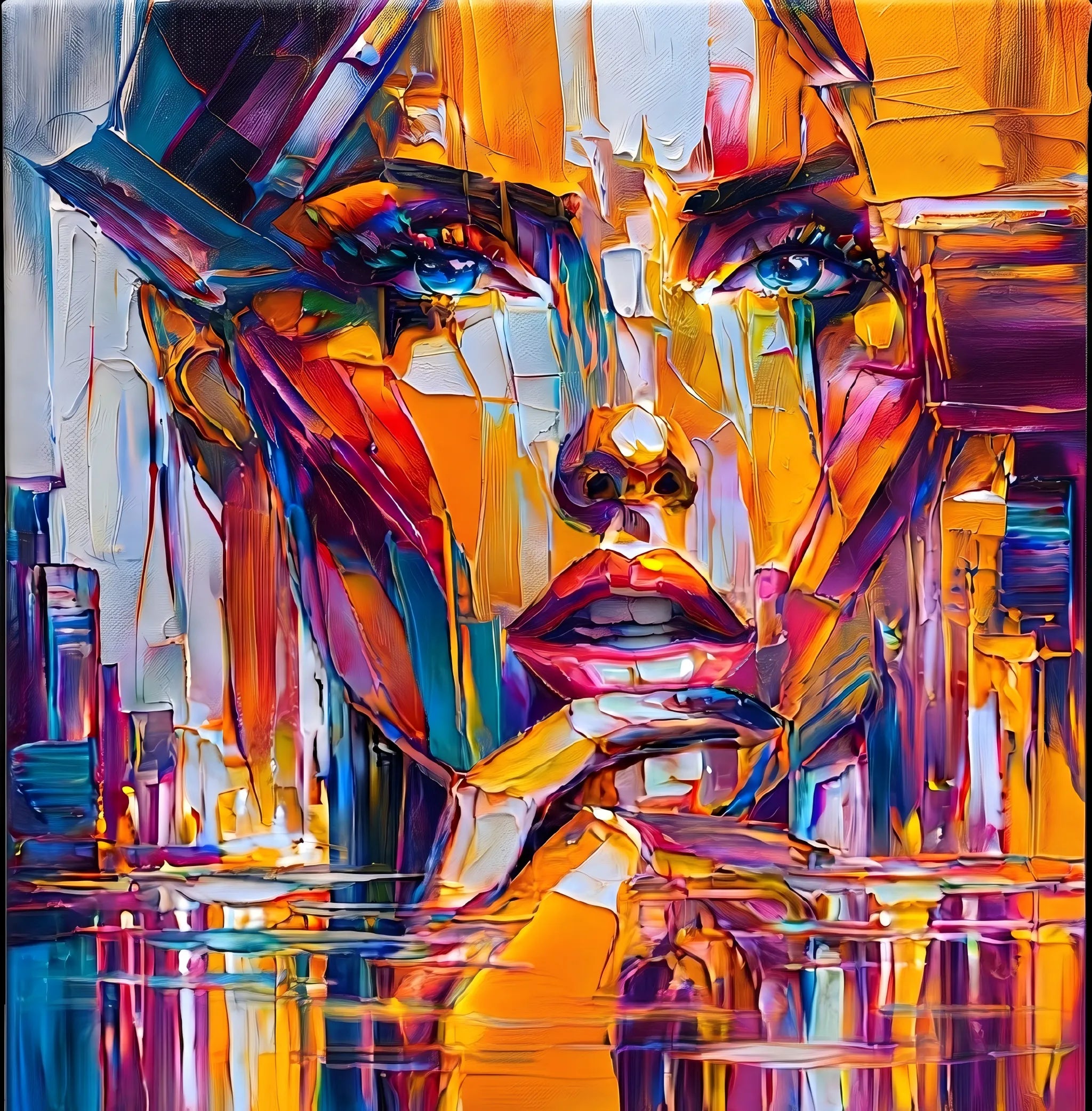 Relief – AEVART Wabi-Sabi Impasto Oil Painting on Canvas