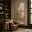 Beige Textured Wall Art for Entryway, Organic Wabi Sabi Abstract Painting #H1EAKTNS