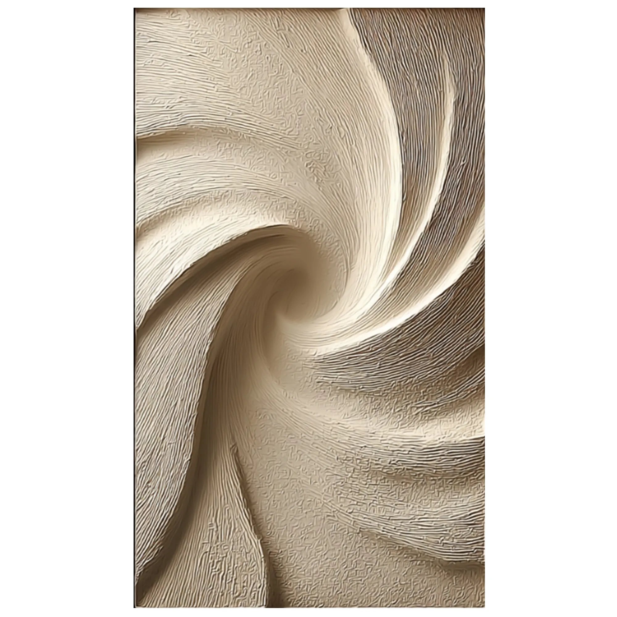 Neutral Textured Abstract Wall Art in Beige and Cream for Modern Entryways