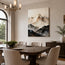 Neutral Textured Mountain Wall Art for Living Room, Beige Black Wabi Sabi Landscape Painting #5TVPD4E4