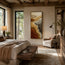 Earth Tone Textured Wall Art for Entryway, Organic Wabi Sabi Abstract Landscape #DYO11EZI