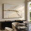 Ivory Wabi-Sabi Textured Abstract Wall Art for Living Room #WJJ782G9
