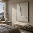 Ivory Textured Abstract Wall Art for Living Room, Organic Neutral Painting #BWS9BZ89