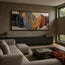 Gold and Gray Textured Geometric Wall Art for Living Room #H7O2810G