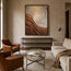Ivory and Copper Textured Swirl Art for Living Room #KYL3DAHH