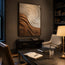 Ivory and Copper Textured Swirl Art for Living Room #KYL3DAHH