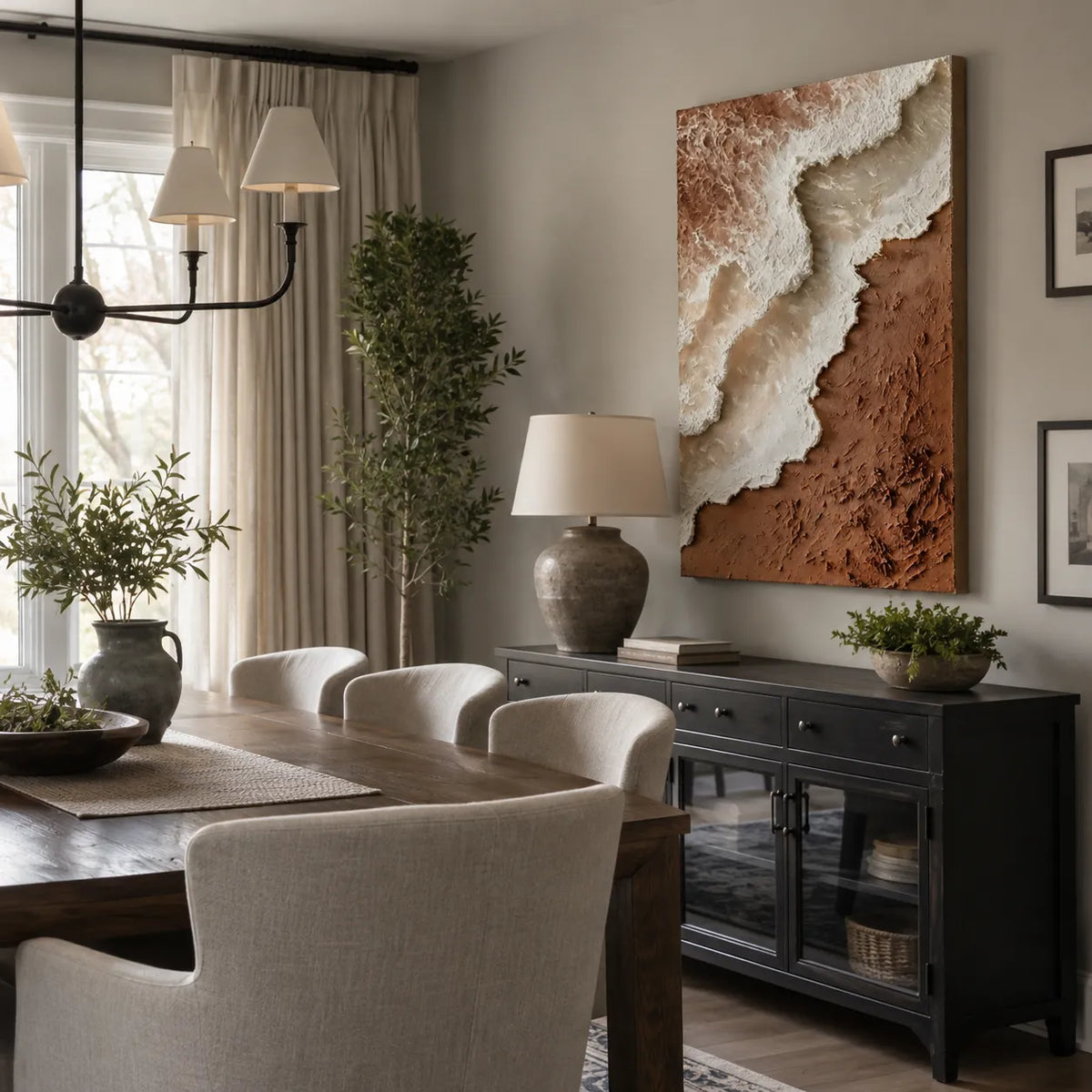 Quiet Tides — Neutral Textured Wall Art, Beige & Brown Wabi Sabi Abstract Painting #PIQ0U4IN