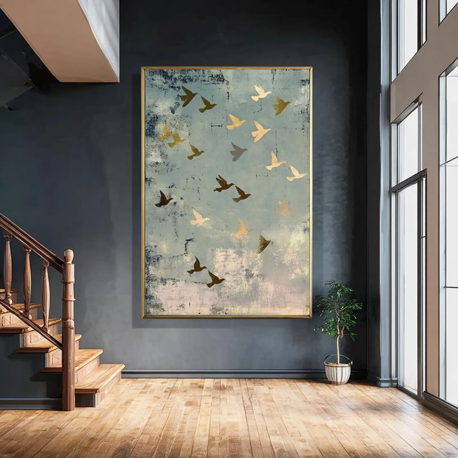 Animal Art Flying Birds Wall Decor#AM223