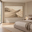 Beige Hand-Painted Dune Painting, Crossing Sand Ridges #D9HD8LNI