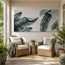 Still Canopy — Green 3D Textured Tropical Leaf Painting #QZXN7XHH