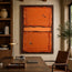 Ember Passage — Orange Textured Abstract Wall Art #4LNL973Z
