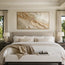 Beige Textured Wall Art for Living Room, Organic Wabi Sabi Abstract Landscape #OGKK7MTG