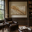 Warm Sand Textured Wall Art, Geological Abstract Oil Painting for Living Room #ZOFBKHI1