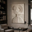 Warm Beige Geometric Textured Wall Art for Modern Living Room #CSQMAZV1