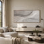 Neutral Textured Wall Art for Living Room, Warm Gray Flowing Abstract #ZY8I4ESQ