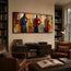 Colorful Textured Musician Wall Art for Living Room #EW694IOP