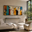 Ivory and Teal Textured Abstract Art for Living Room #6EZTLSJF