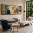 Ivory and Terracotta Textured Abstract Art for Living Room #2XPGRLKS