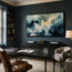 Icy Blue Textured Mountain Art for Living Room #U25G1V6Z