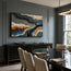 Teal and Gold Textured Abstract Art for Living Room #UCW2NNTI
