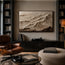 Neutral White Textured Mountain Art for Living Room #E4NYNKVD