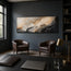 Beige and Charcoal Abstract Landscape Art for Living Room #57MZTE4P