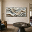 Neutral Textured Wall Art for Living Room, Beige Gray Wabi Sabi Abstract Painting #3VI3E17Q