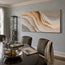 Ivory & Beige Textured Wall Art for Living Room, Organic Wabi Sabi Abstract Painting #Y1D4NB07