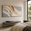 Ivory & Beige Textured Wall Art for Living Room, Organic Wabi Sabi Abstract Painting #Y1D4NB07