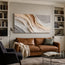 Ivory & Beige Textured Wall Art for Living Room, Organic Wabi Sabi Abstract Painting #Y1D4NB07
