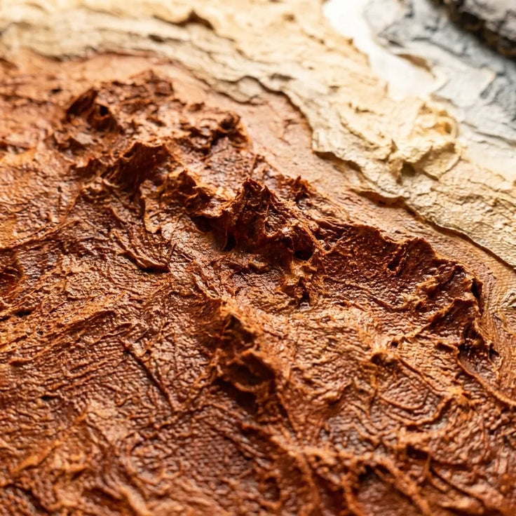 Earth Tone Textured Wall Art for Entryway, Organic Wabi Sabi Abstract Landscape #DYO11EZI