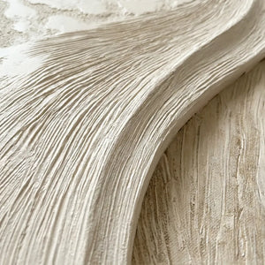 Beige Textured Wall Art for Living Room, Sculptural Wabi Sabi Abstract Painting #HLAU90V6