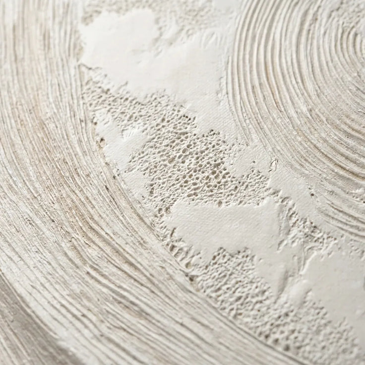 Beige Textured Wall Art for Living Room, Sculptural Wabi Sabi Abstract Painting #HLAU90V6