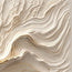 Cream & Gold Textured Wall Art – Flowing Wave Impasto Painting with Warm Veins, Horizontal Canvas for Living Room & Dining Room #STTK0A3I