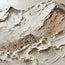 Neutral Textured Mountain Wall Art for Living Room, Beige Black Wabi Sabi Landscape Painting #5TVPD4E4