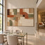 Earth Tone Hand-Painted 3D Textured Painting, Arches and Blocks #WSIDVHFL