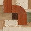 Earth Tone Hand-Painted 3D Textured Painting, Arches and Blocks #WSIDVHFL