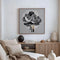 Black & White Floral Abstract Canvas#FT139