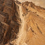 Ochre Brown Hand-Painted Canyon Painting, Pale Cascade #GHQHCN9P