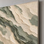Cream Sage Hand-Painted Abstract Painting, Broad Diagonal Bands #IMXN40Q4