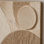 Beige Hand-Painted 3D Textured Painting, Wide Circular Geometry #GHKNDY14