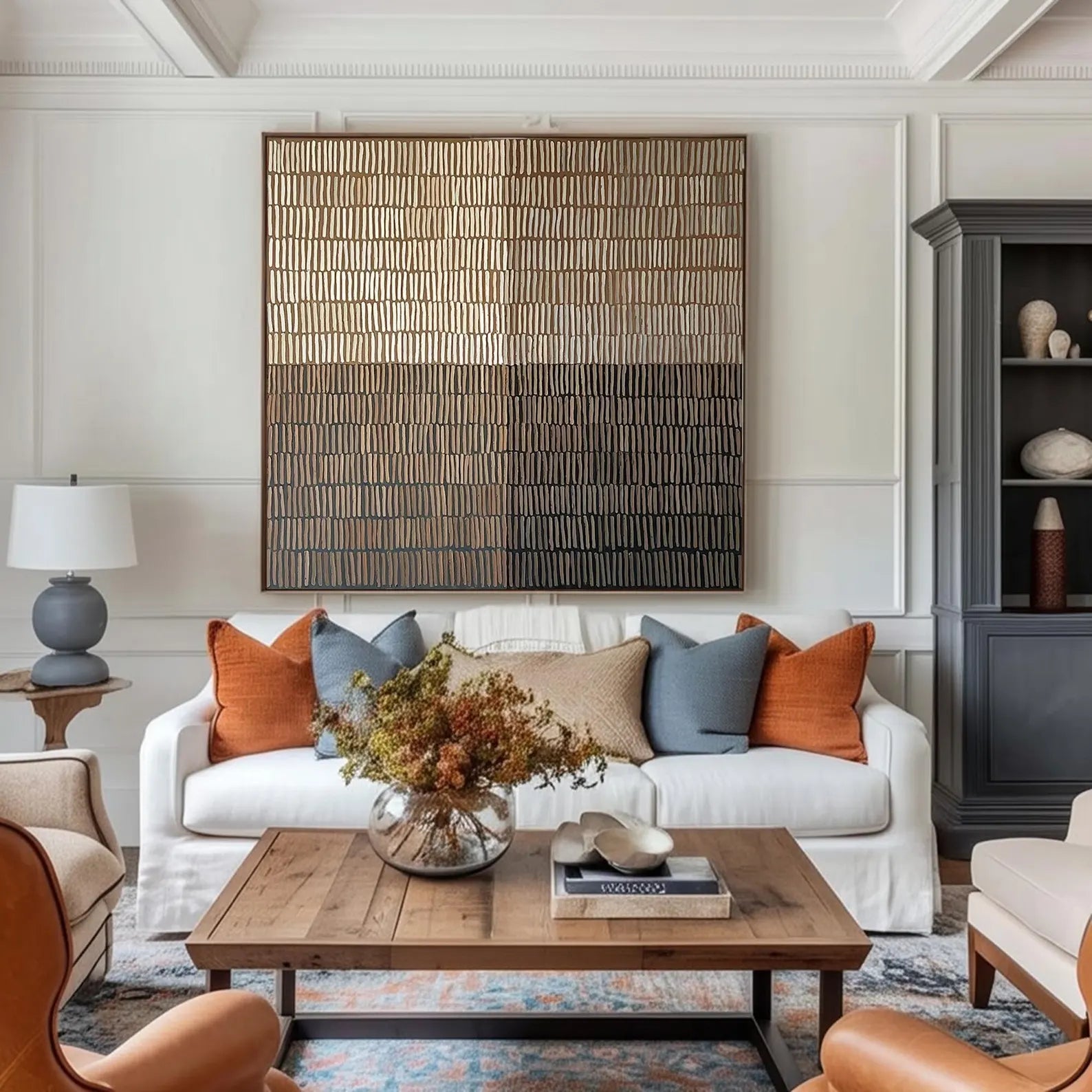 Textured Neutral Abstract Wall Art #MD233