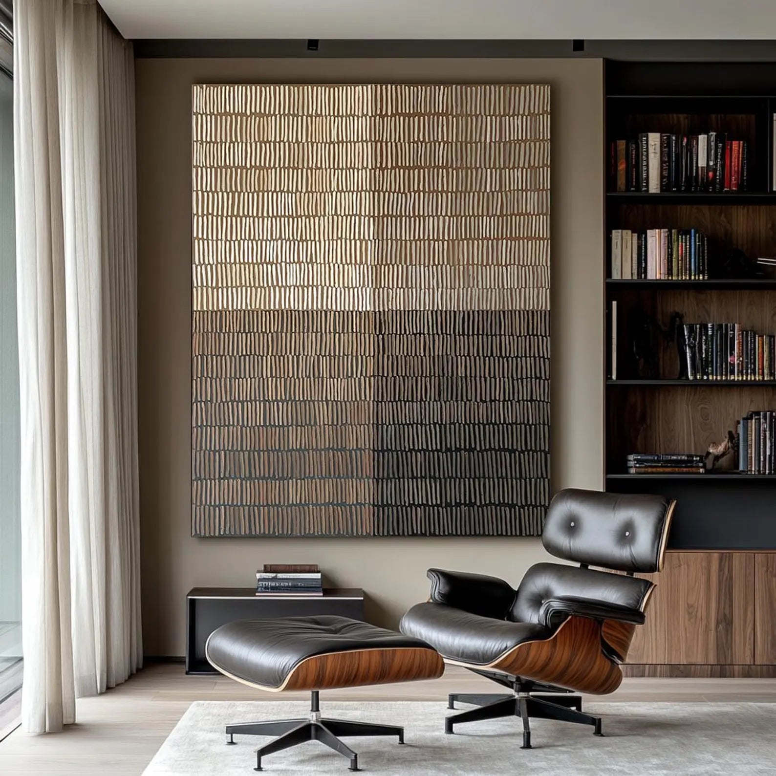 Textured Neutral Tone Abstract Wall Art#MD234