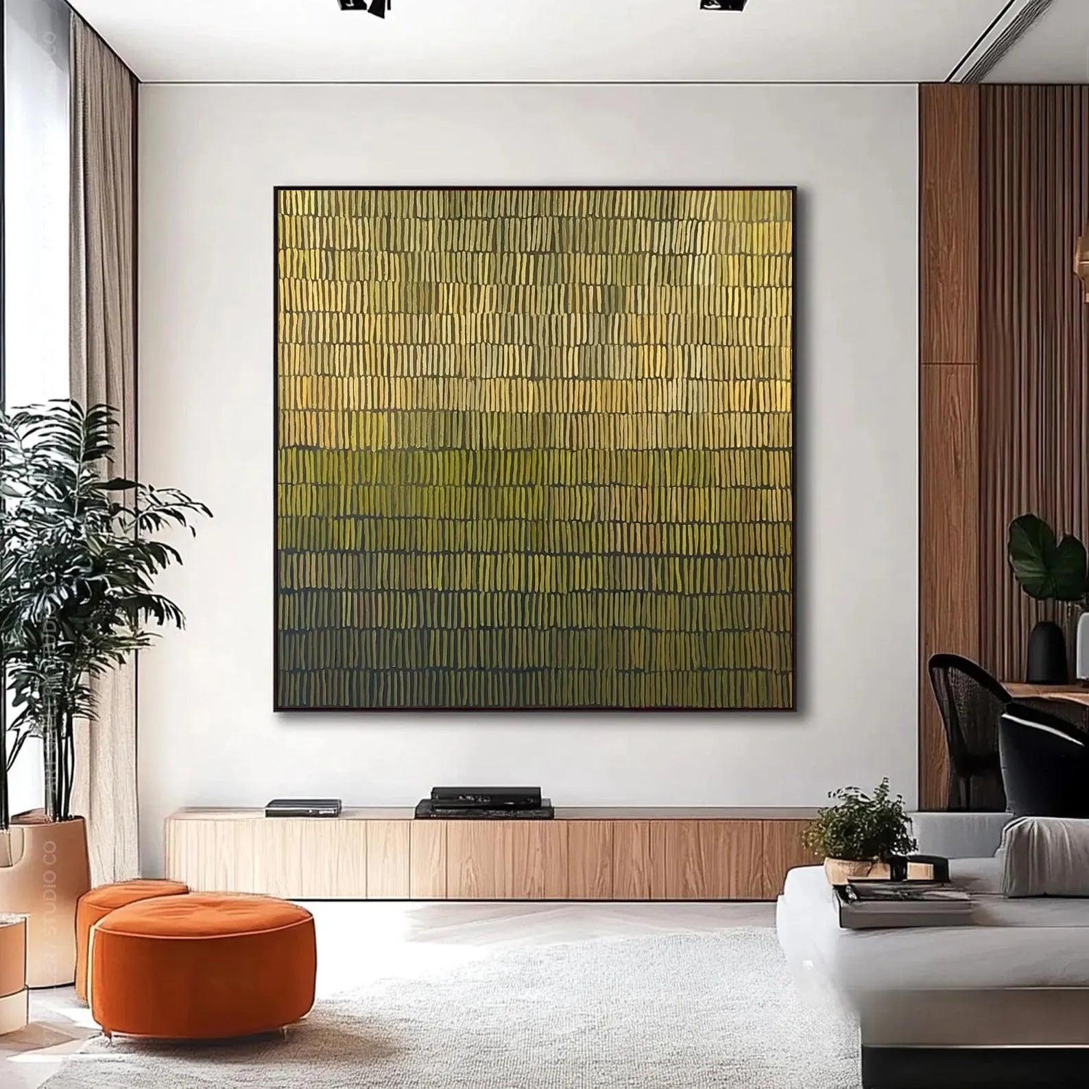 Textured Neutral Tone Abstract Wall Art#MD238