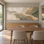 Beige & Sage Hand-Painted 3D Textured Oil Painting, Flowing Abstract Wall Art #EK9DQ1GU