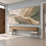 Beige & Sage Hand-Painted 3D Textured Oil Painting, Flowing Abstract Wall Art #EK9DQ1GU