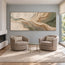 Beige & Sage Hand-Painted 3D Textured Oil Painting, Flowing Abstract Wall Art #EK9DQ1GU