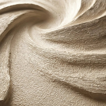 Beige Textured Wall Art for Bedroom, Sculptural Wabi Sabi Abstract Painting #9BU6JMH7