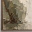 Sage Cream Hand-Painted Vase Painting, Leaning Silhouette #H6FBIC8J